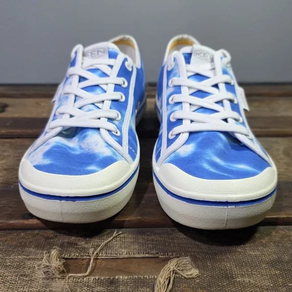 Keen Elsa Lite Blue and White Tie Dye Comfortable Lace Up Canvas Sneaker. 8.5 - Picture 10 of 10